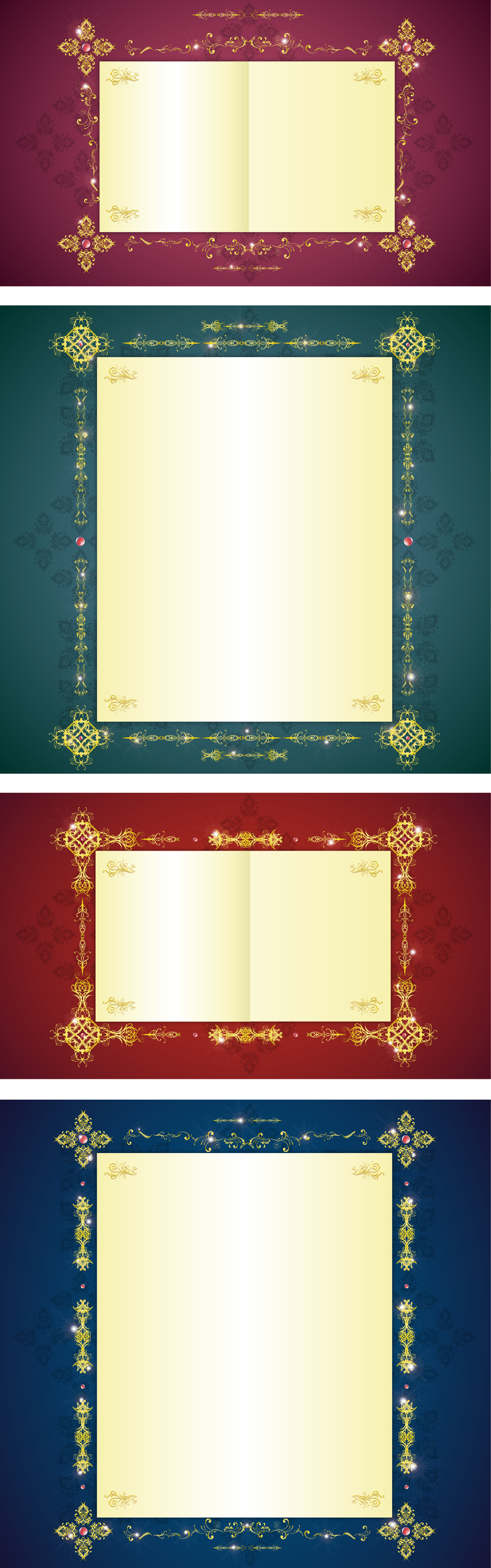 Gorgeous Gold Lace Border Vector 7 Vector Download