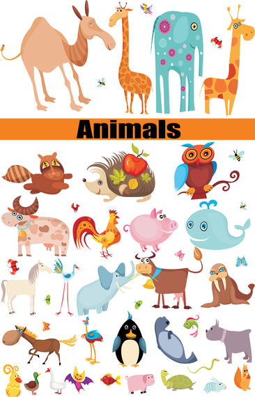 Um grupo de animais foi vetor Um grupo de animais foi vetor