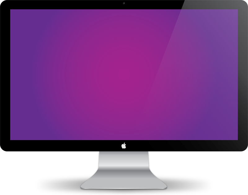 Vector de pantalla de Mac