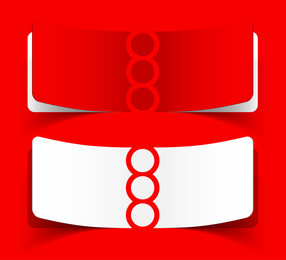 Rojo y blanco con notas 05 Vector