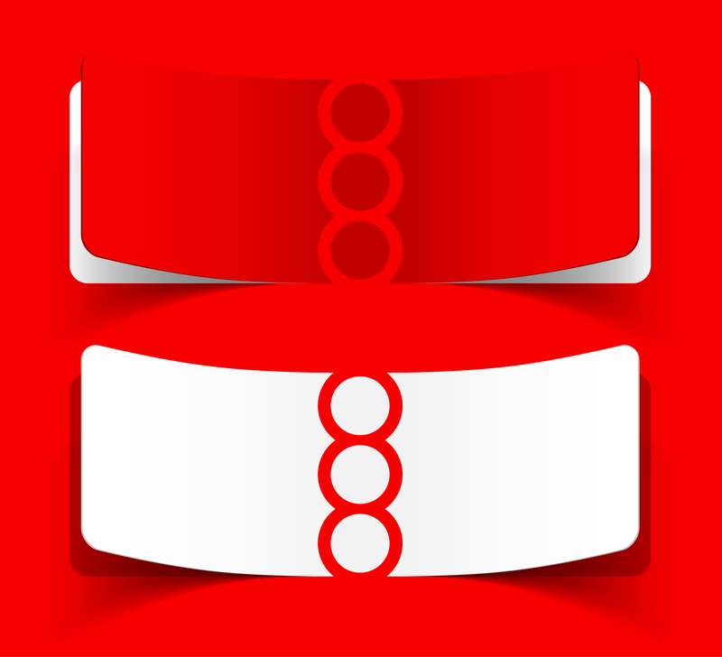 Vermelho e branco com notas 05 vetor