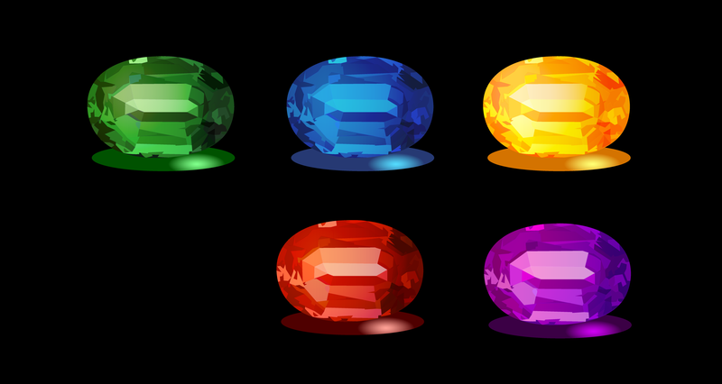 Emeralds And Other Precious Stones Vector Original Emeralds And Other Precious Stones Vector Original