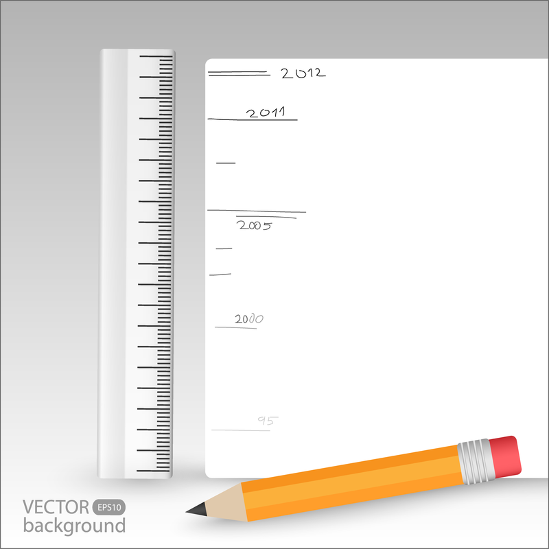 Papelería de aprendizaje realista 041 Vector