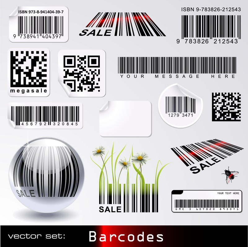Barcode-Themenvektor