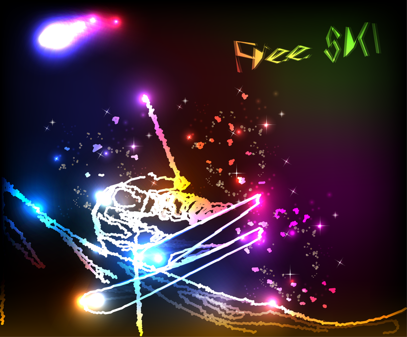 Bright Neon Effects 01 Vector