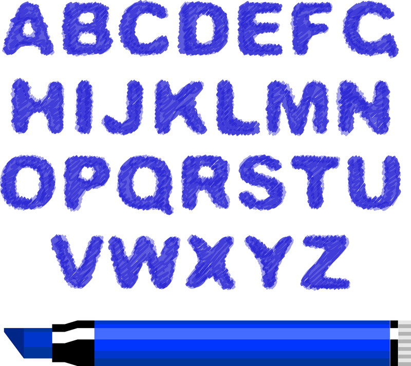 Verschiedene Buchstaben 05 Vektor