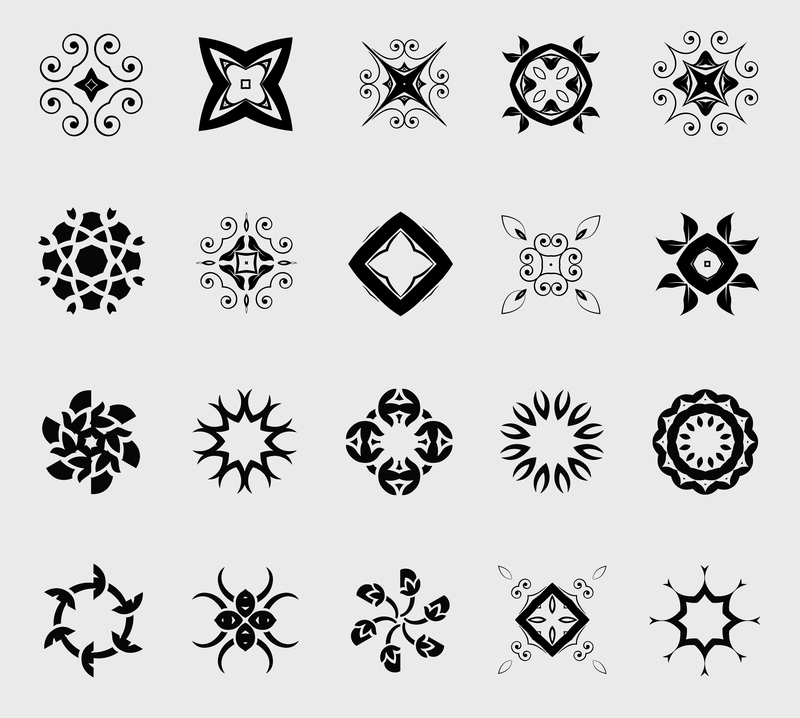 20 Decorative Elements - Vector download