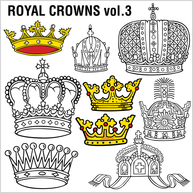 Beautiful Crown Vector 2 - Vector download