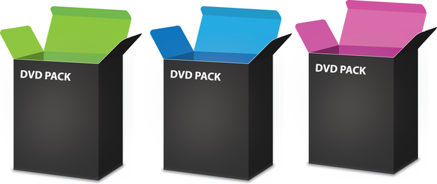 Caja libre del DVD del vector