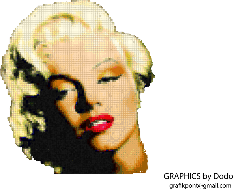 Marilyn Monroe Mosaik