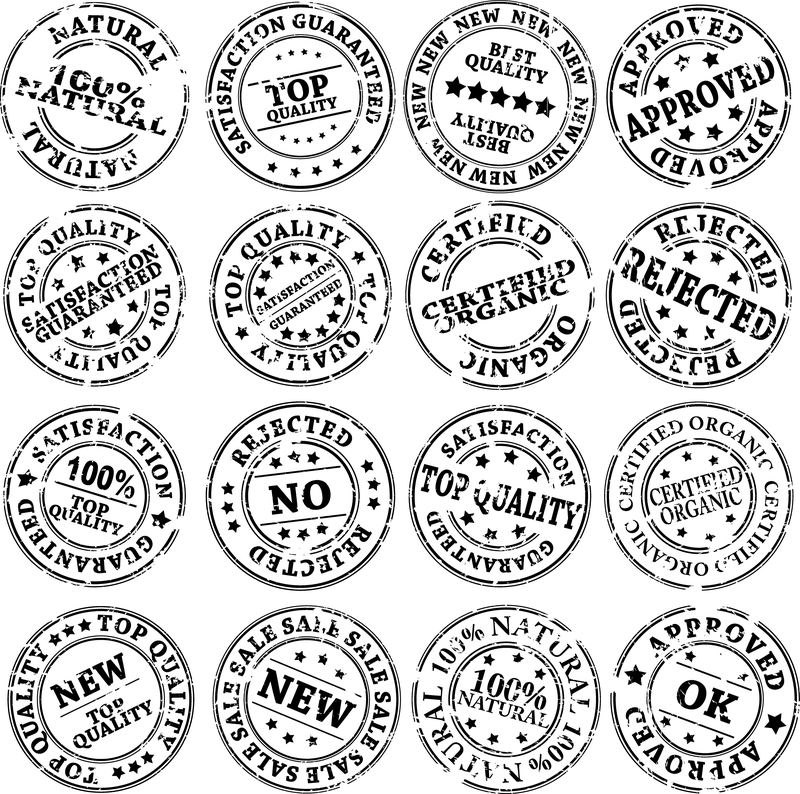 Alle Arten von Siegelvektor