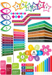 Bunter dekorativer Grafik-Vektor 4