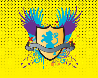 Escudo de Leão Heráldico