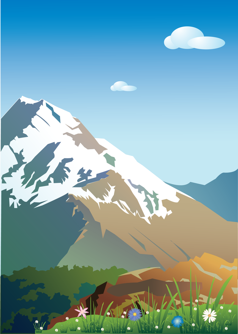 Mountain Scenery Vector - Vector download
