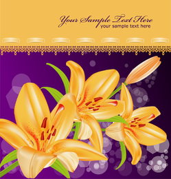 Vector de lirio amarillo 5
