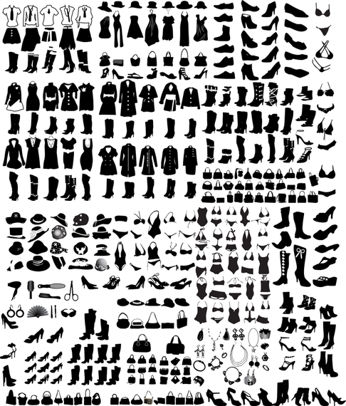 Jewelry And Clothing 01 Vector Elements Jewelry And Clothing 01 Vector Elements