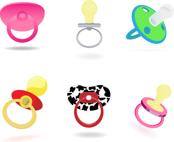 Infant Baby Pacifier Clip Art Vector download