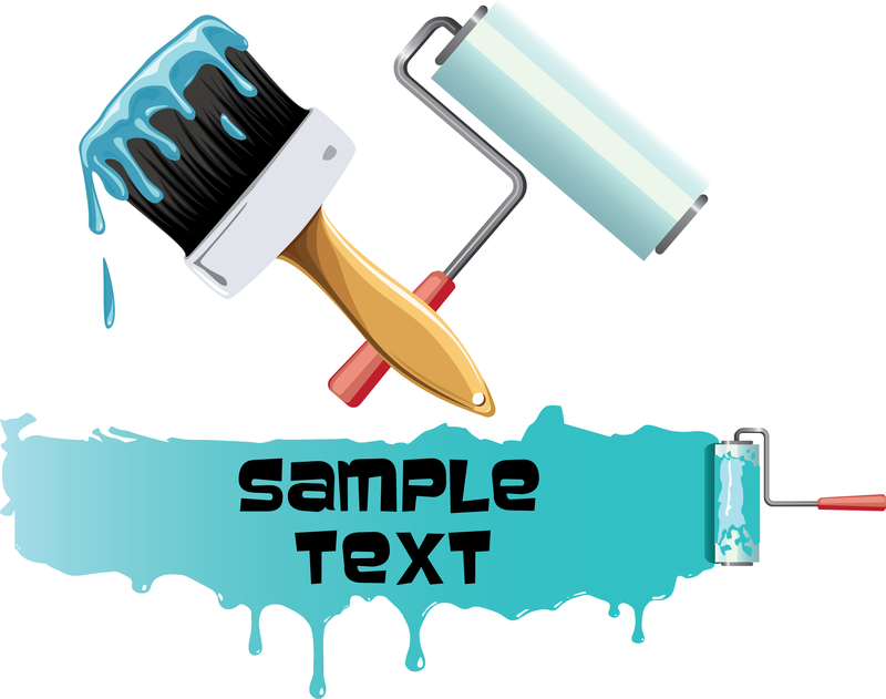 canvas and paintbrush vector