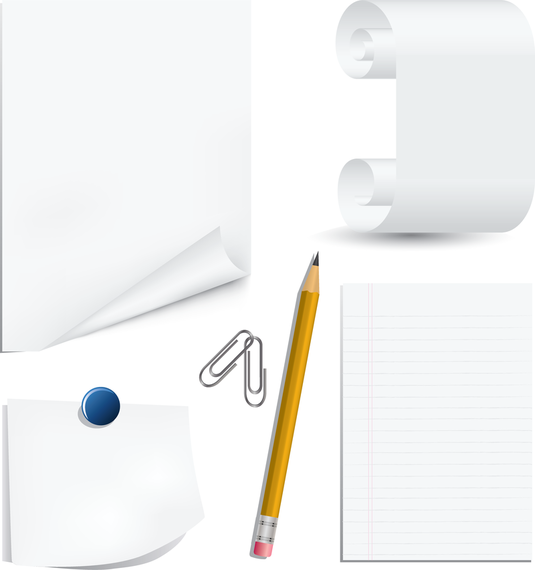 White Paper Clip And Pencil Clip Art White Paper Clip And Pencil Clip Art