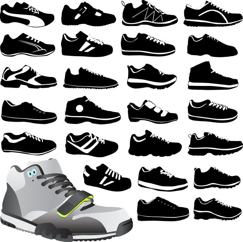 Variety Vector Shoes - Vector download