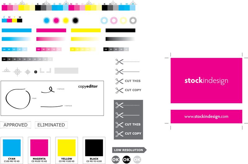 Valores de cor Cmyk padrão U200bu200b Vector