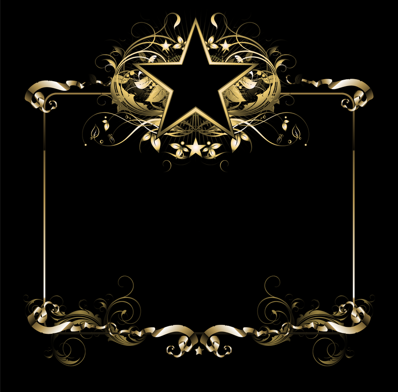 Estrela de cinco pontas do escudo europeu da fronteira vetorial