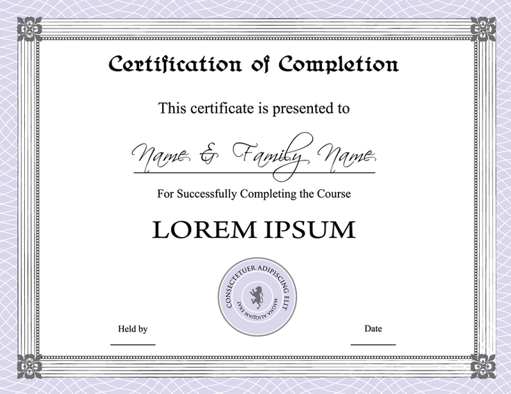 Vector Design De Três Certificados Vector Design De Três Certificados