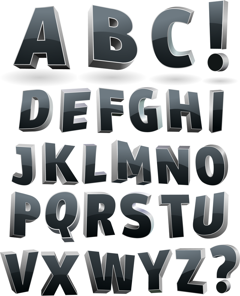 Font Design Series 36 Vector