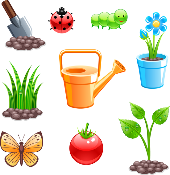 Planting Theme Vector Planting Theme Vector