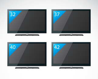 Vector de tv flatpanel