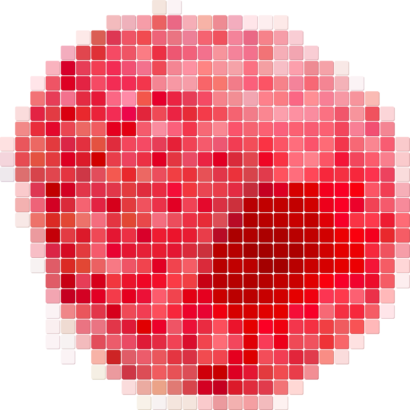 Frutas vetoriais de pixel