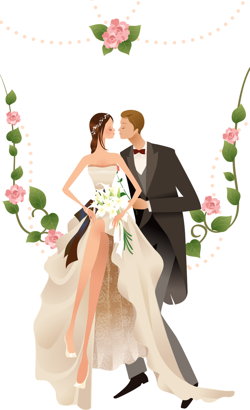 wedding illustrations vector free download
