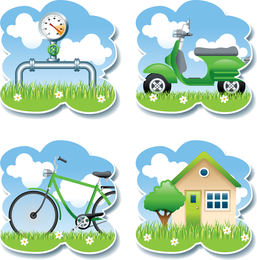 Vector de tema de jardinería 04