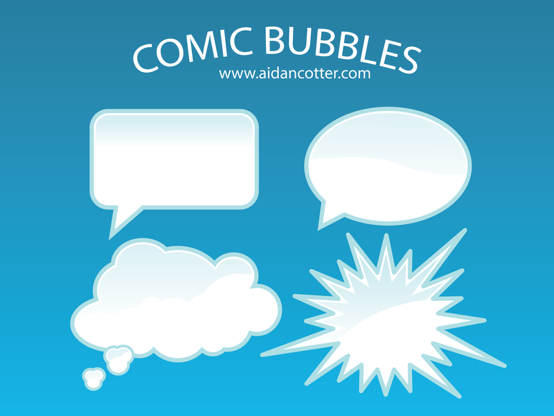 Vectores de burbujas cómicas