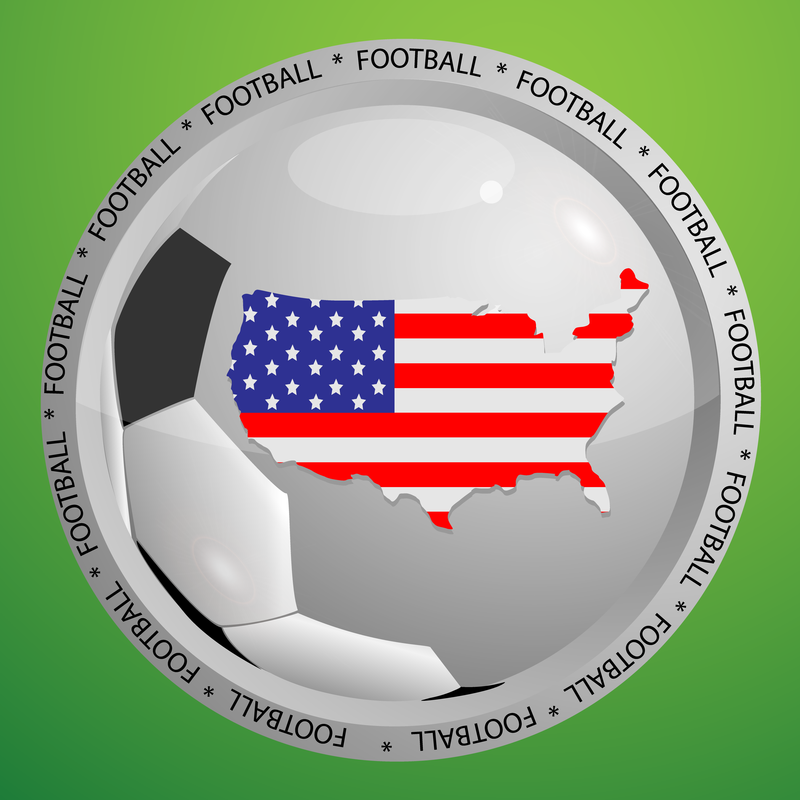 Vetor de tema de futebol 3
