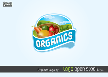 Logotipo de vegetais orgânicos