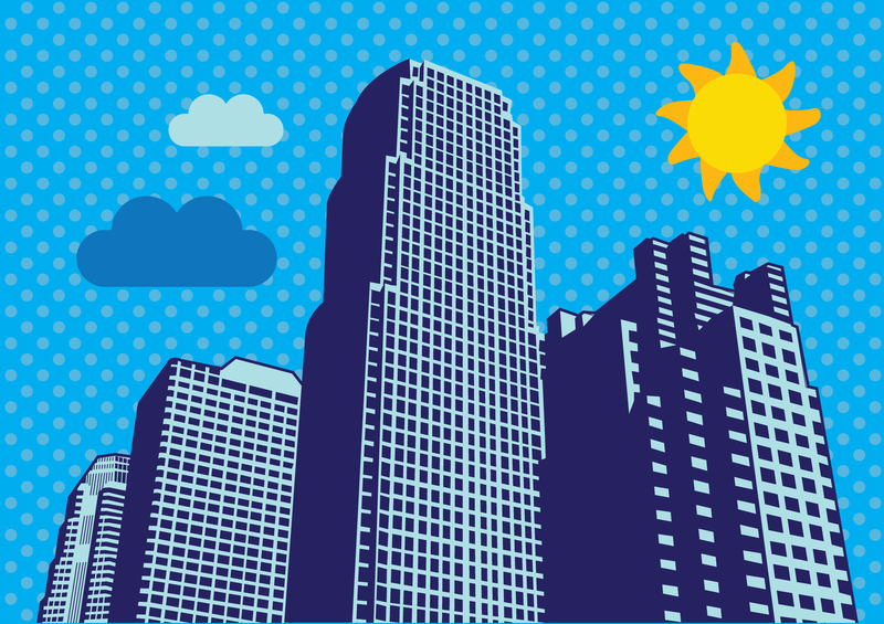 City Skyscrapers Vector City Skyscrapers Vector
