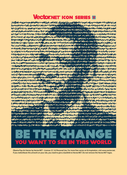 Vector de cambio de Obama Vector de cambio de Obama