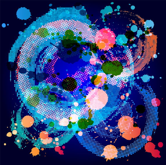 The Trend Of Brilliant Color Ink Vector The Trend Of Brilliant Color Ink Vector