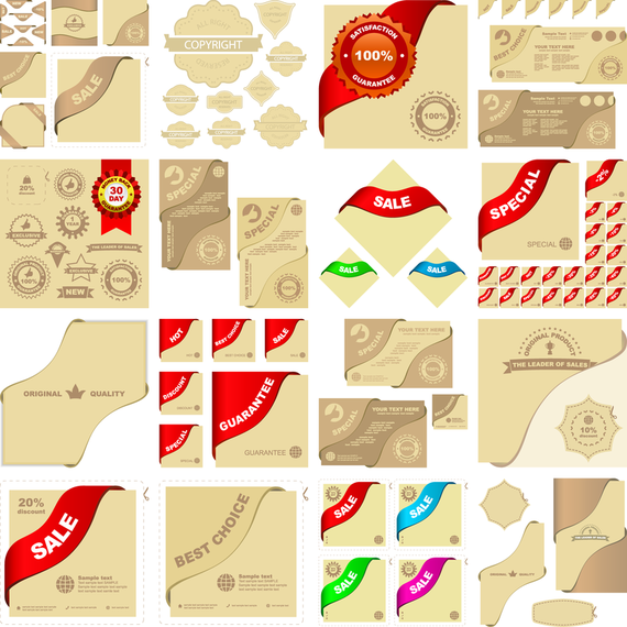 Sales Related Graphic Elements Vector Sales Related Graphic Elements Vector