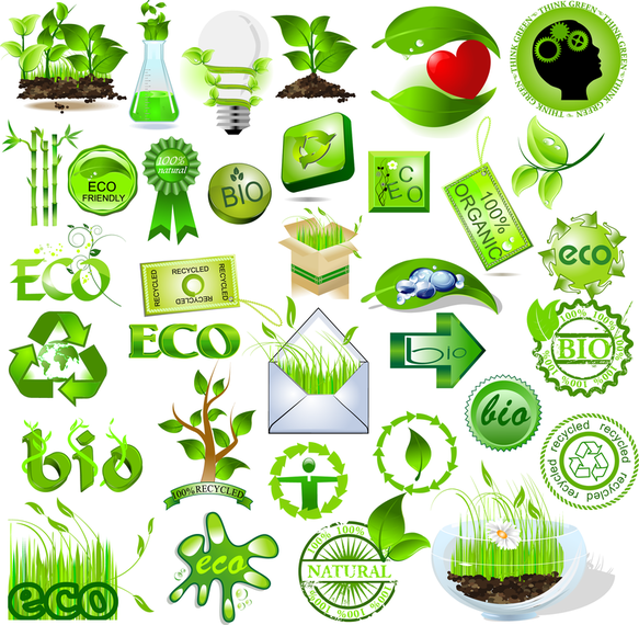 Vector de elemento verde Vector de elemento verde
