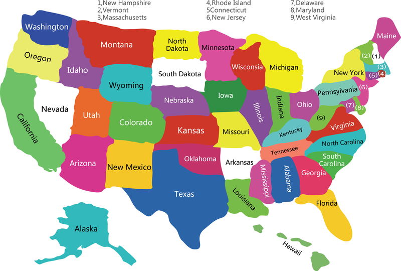 Imagenes Del Mapa De Estados Unidos