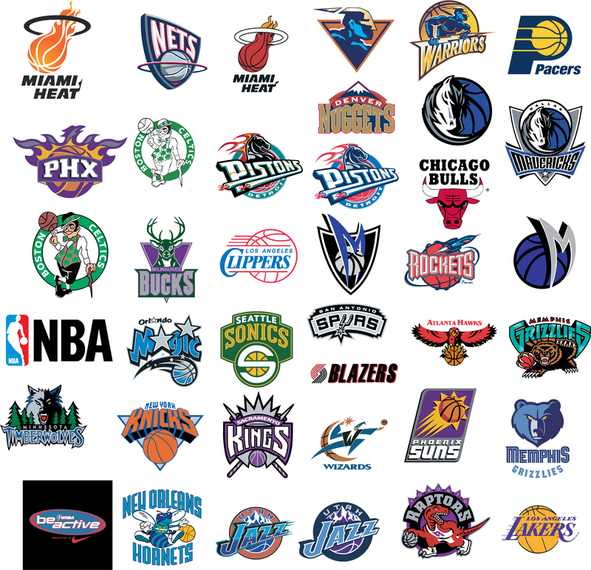 Nba Basketball Team Vector Logos - Vector download
