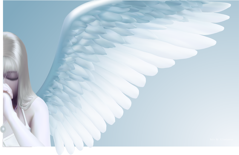 Rezando vector ángel