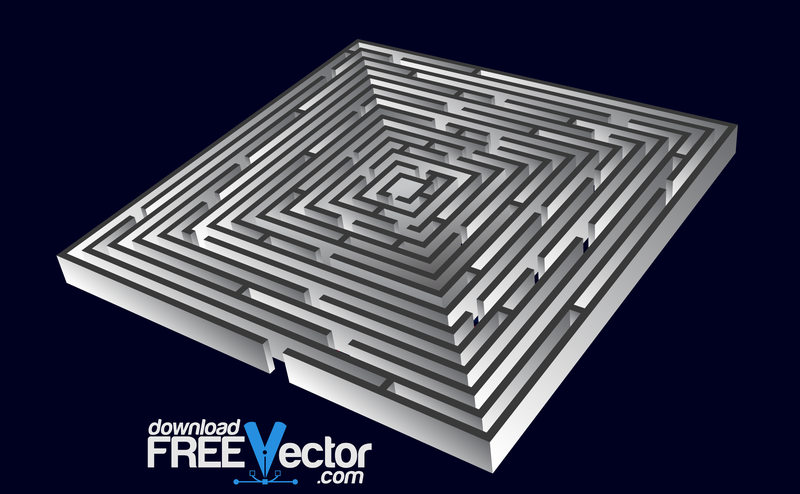 3d Vector Labyrinth 3d Vector Labyrinth