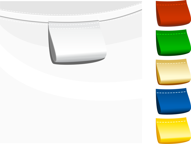 Vetor de etiqueta de roupas