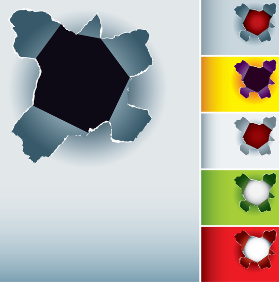 Hole In The Paper Vector Hole In The Paper Vector