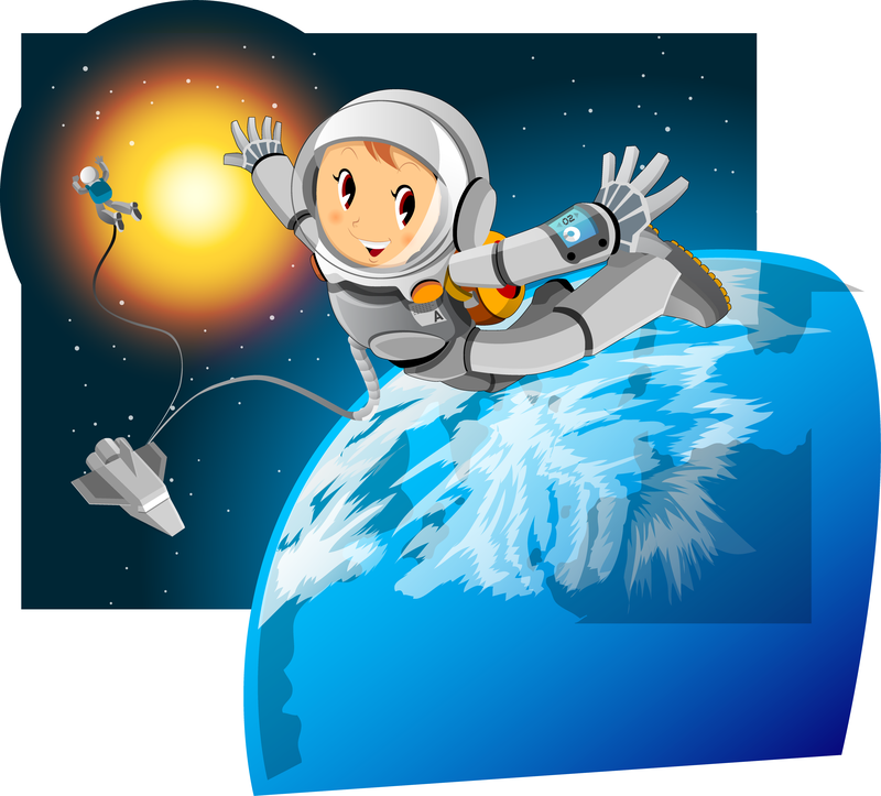 Vetor de foguete espacial 4