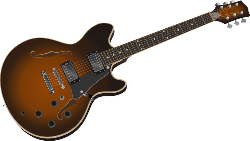 Imagem de vetor fotorrealista de guitarra Imagem de vetor fotorrealista de guitarra