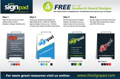 4 vectores de diseño de tablero sándwich gratis